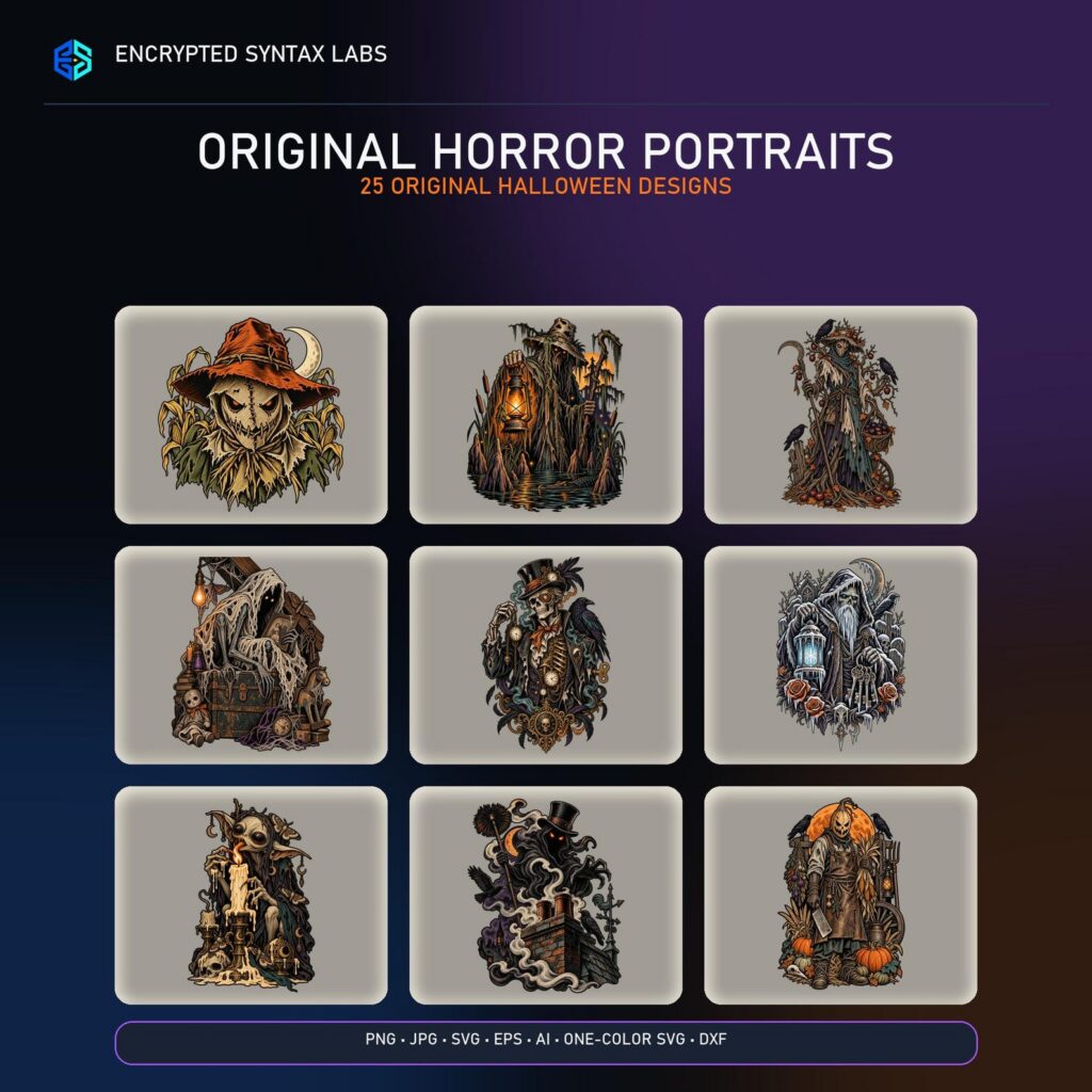 25 Original Horror Portrait Designs