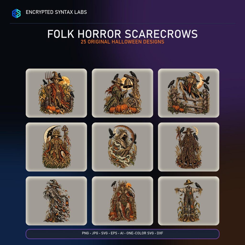 25 Folk Horror Scarecrow Designs
