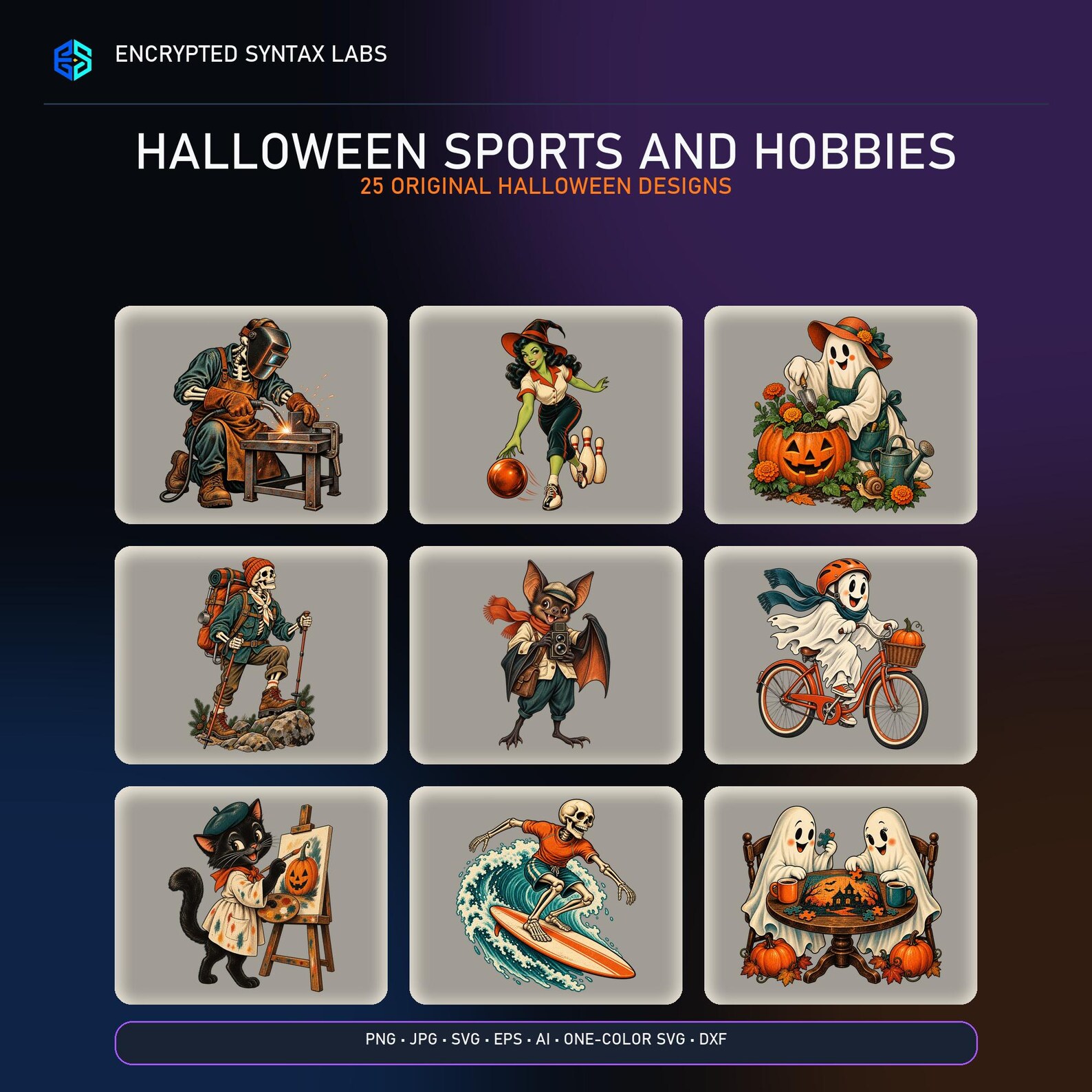 25 Halloween Sports SVG Designs