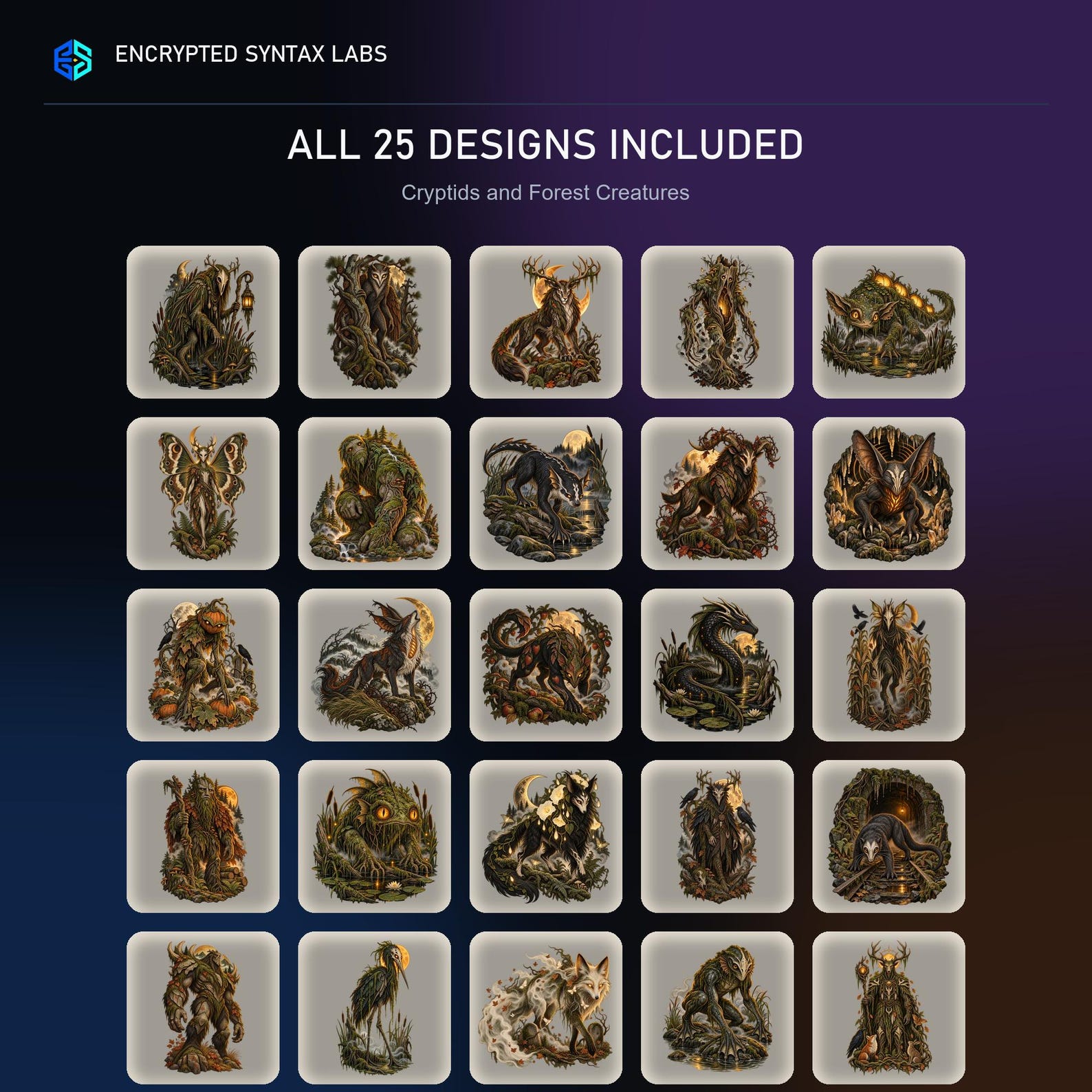 25 Cryptid and Forest SVG Designs - Image 2