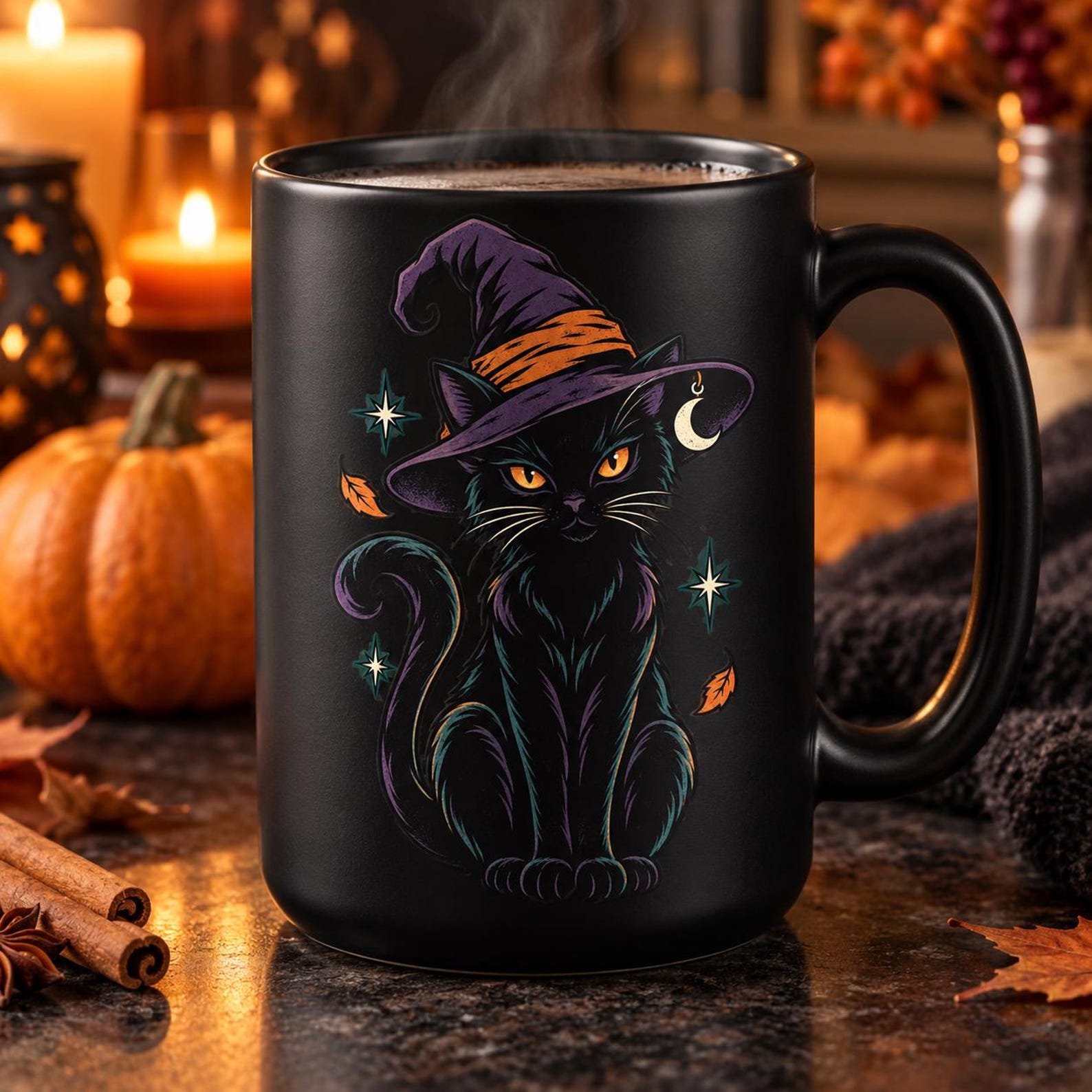 25 Black Cat Halloween Designs - Image 7