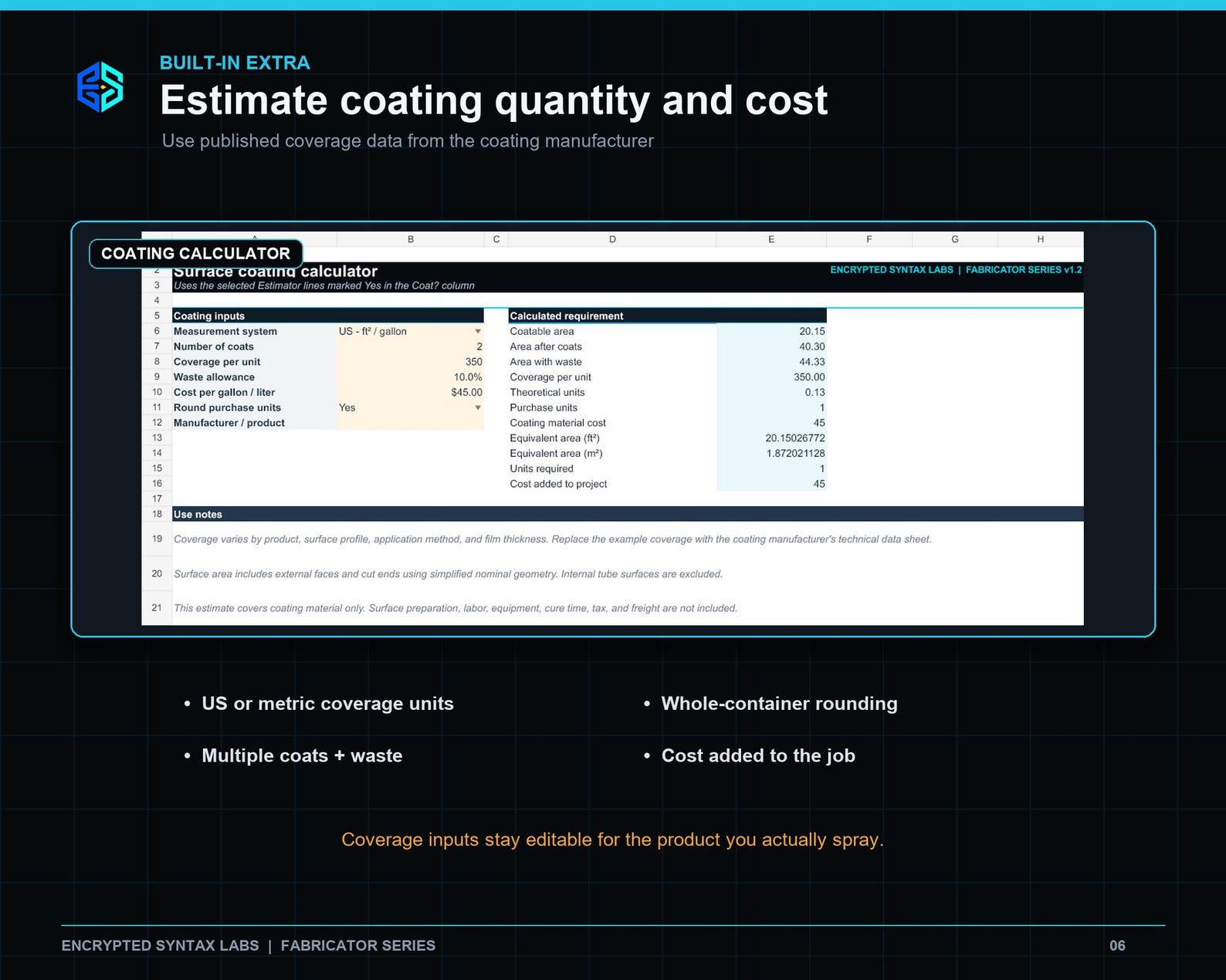 Metal Fabrication Weight & Cost Calculator | Excel Estimator for Steel, Tube, Plate (Digital Download) - Image 6