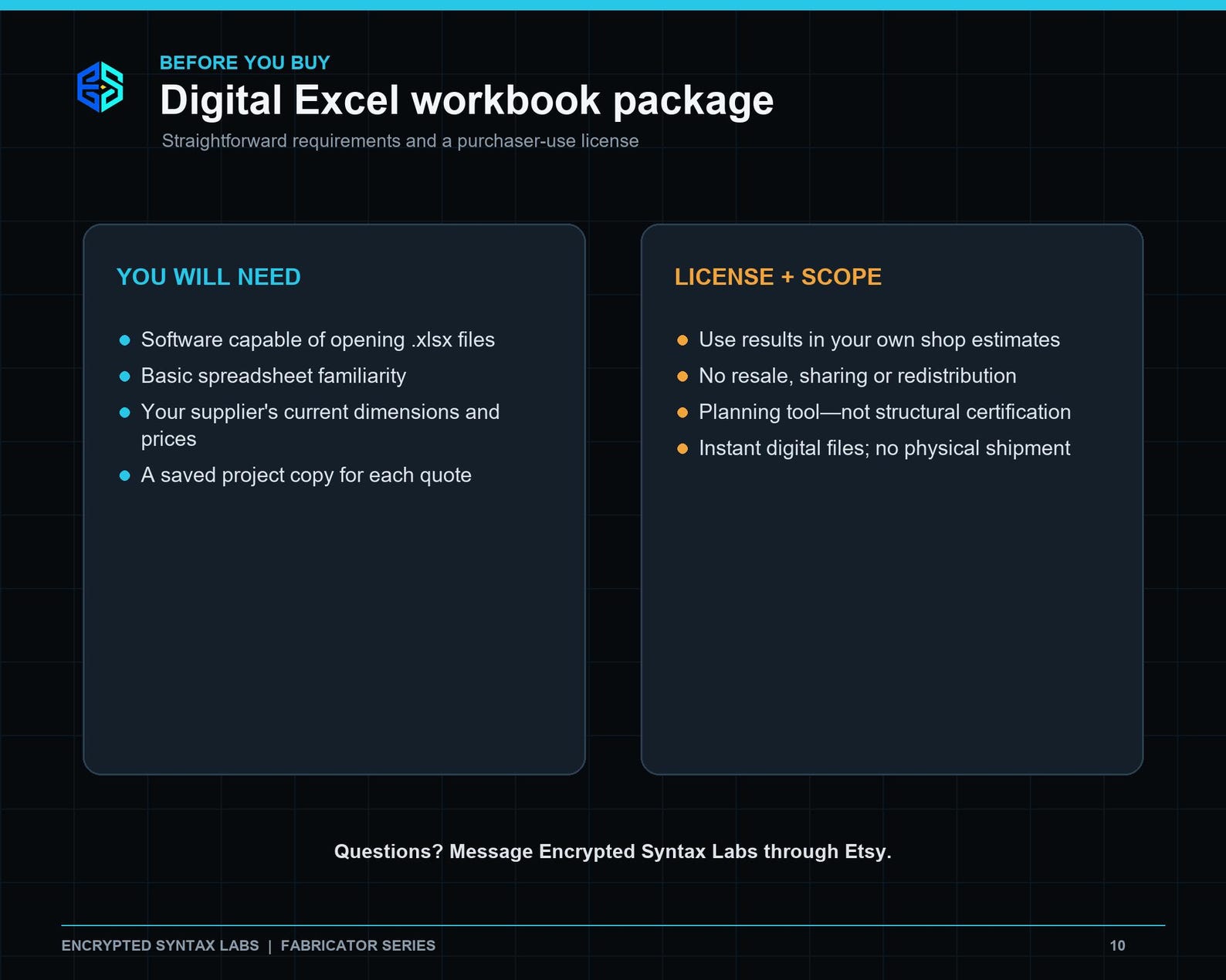 Metal Fabrication Weight & Cost Calculator | Excel Estimator for Steel, Tube, Plate (Digital Download) - Image 10