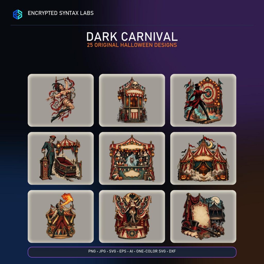 25 Dark Carnival Halloween Designs