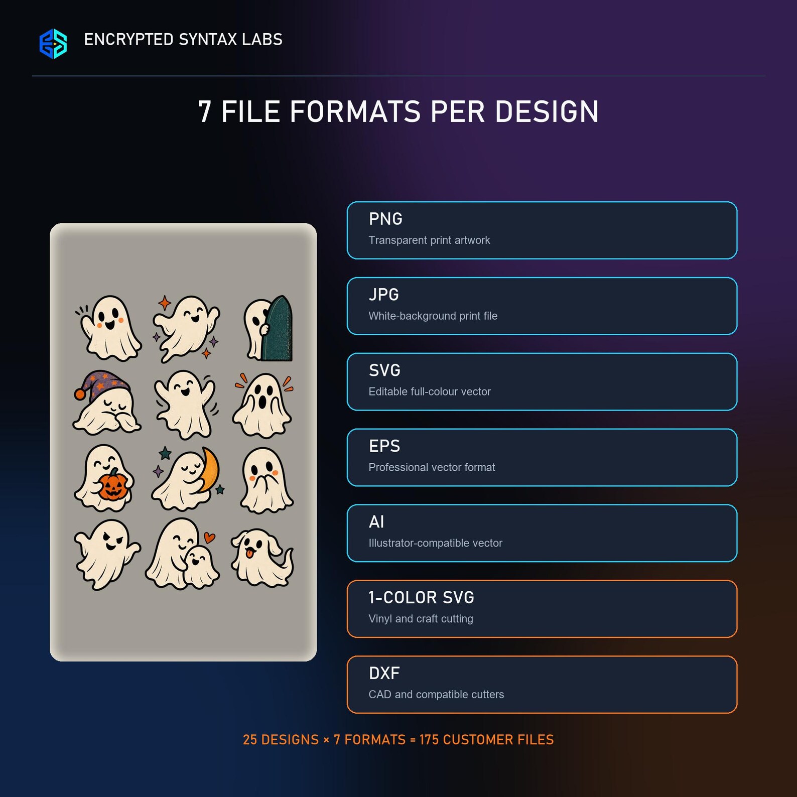 25 Halloween Icon and Border Sets - Image 3