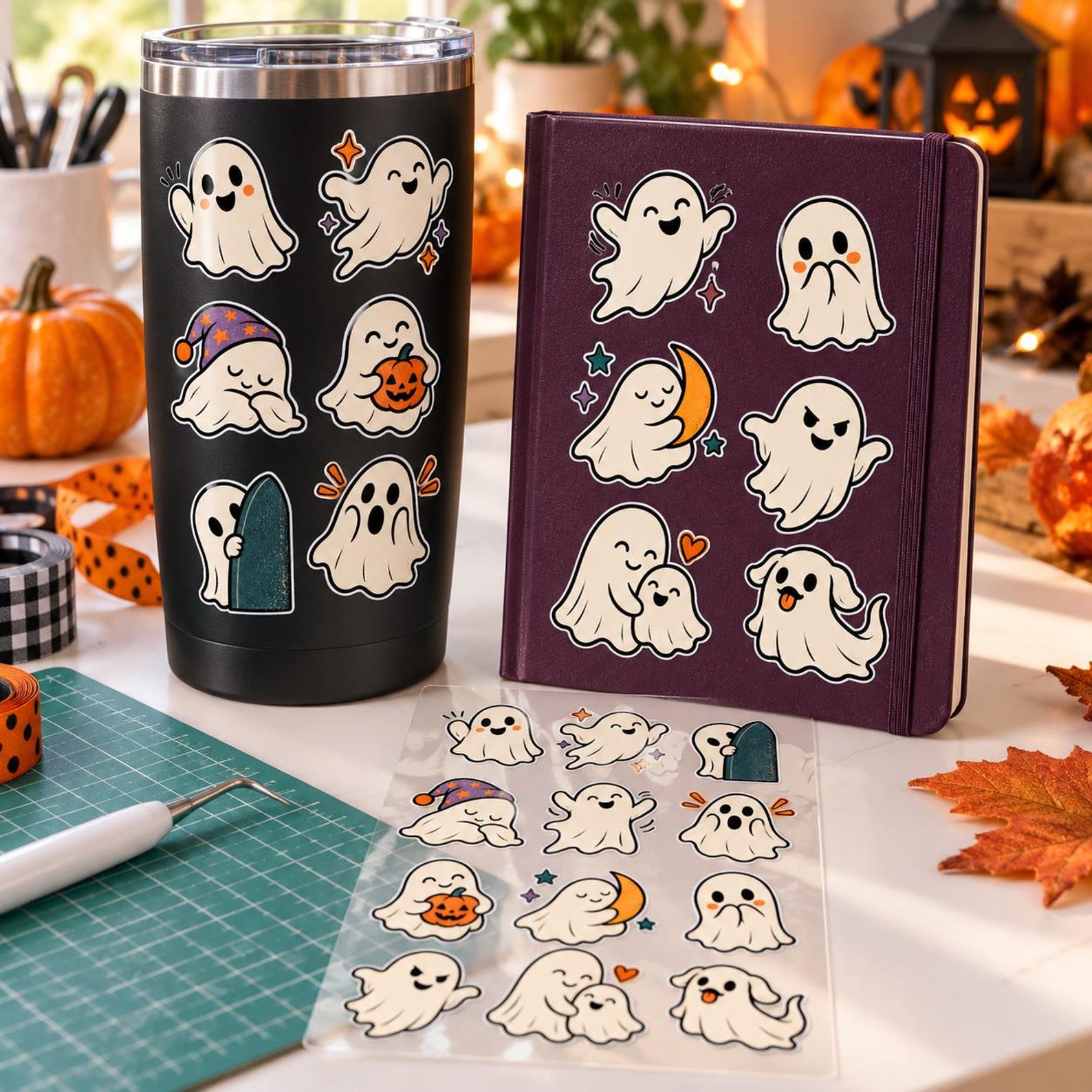 25 Halloween Icon and Border Sets - Image 7