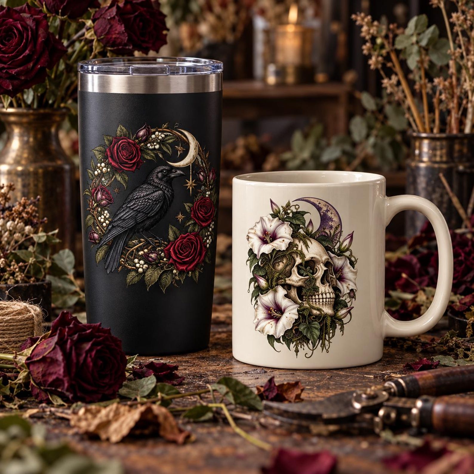25 Gothic Botanical SVG Designs - Image 9