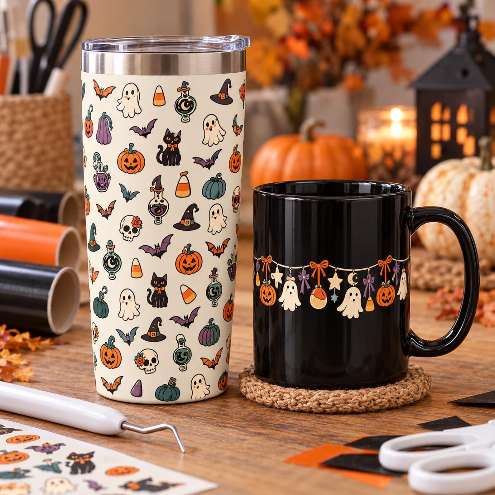 25 Halloween Icon and Border Sets - Image 9